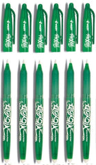 Pilot Green Frixion Rollerball Erasable Pens Pen 0.7mm Nib Tip 0.35mm Line BL-FR7 (Pack Of 6)