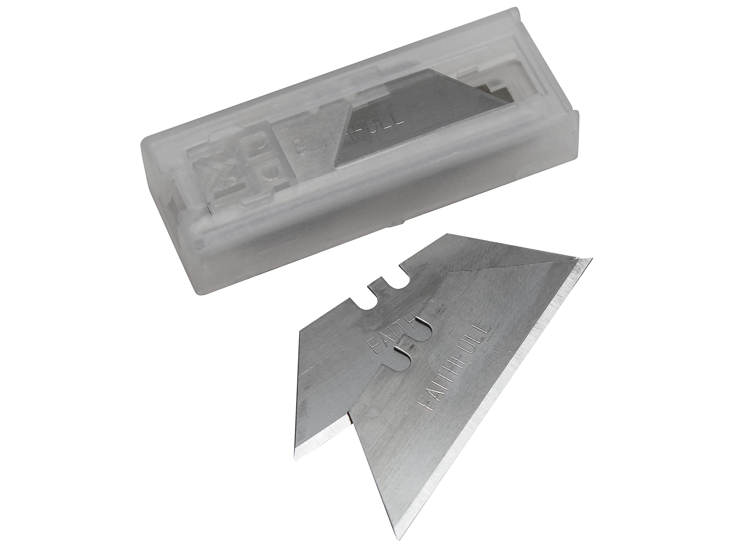 Faithfull FAITKB10 10 Heavy Duty Trim Knife Blades in Dispenser