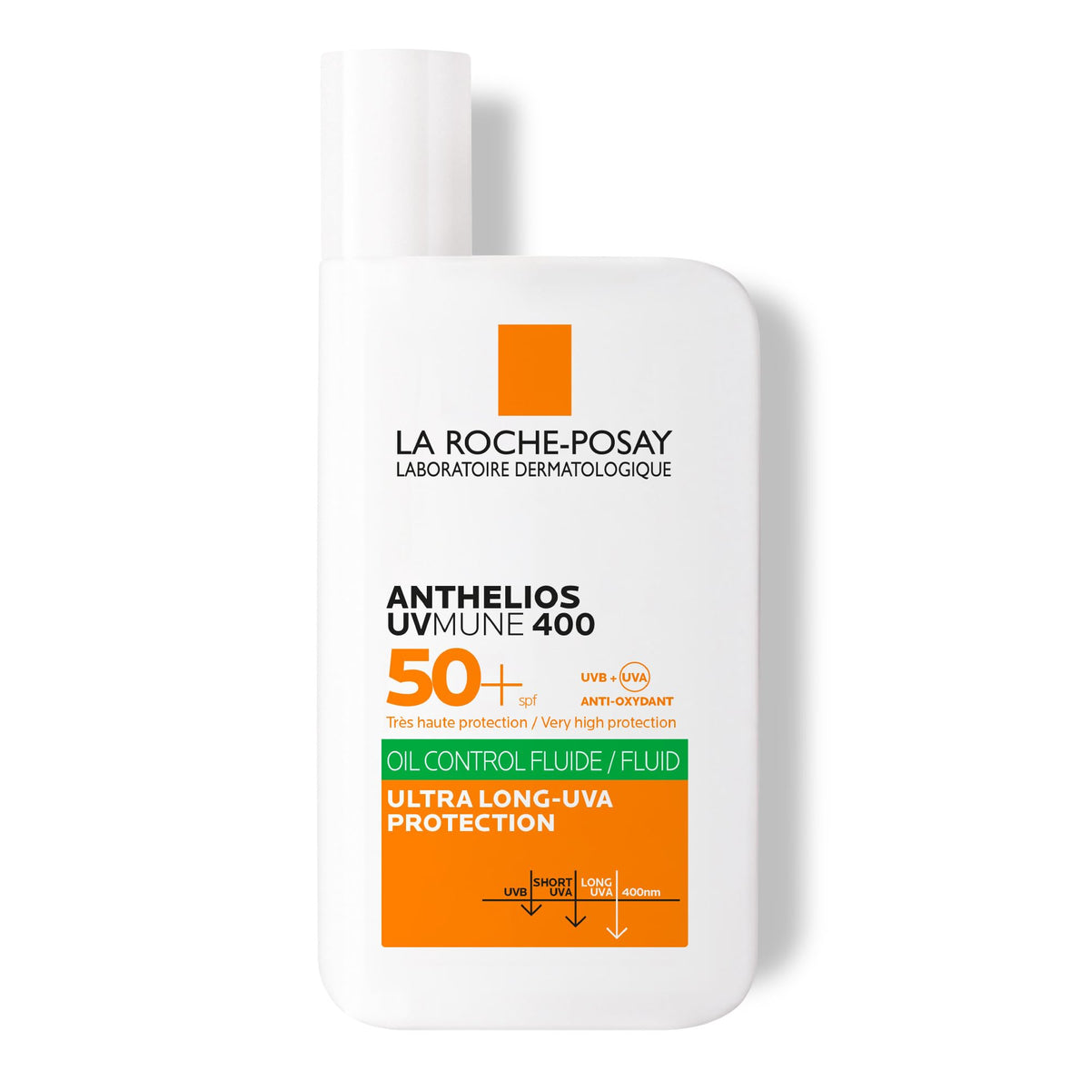 La Roche-Posay Anthelios Uvmune 400 Oil Control Invisible Fluid SPF50and For Oily, Blemish-Prone Skin