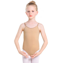 Monbessi Gymnastics Leotards for Girls Nude Leotard Seamless Undergarment with Adjustable Straps Suit for Girls Women (XL (Height: 160-170cm, Over 16 years))