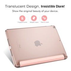 MoKo Case Fit 2018/2017 iPad 9.7 5th / 6th Generation, Slim Lightweight Smart Shell Stand Cover with Translucent Frosted Back Protector Fit Apple iPad 9.7 Inch 2018/2017, Rose GOLD(Auto Wake/Sleep)