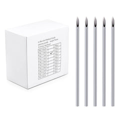 NIUSIMAN 100PCS 16G Body Piercing Needles, Ear Nose Piercing Needles Body Piercing Tattoo Tools