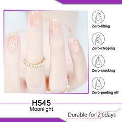 Lavender Violets 12ml Gel Nail Polish Pure White Glittery UV LED Soak Off Nail Lamp Curing Manicure Pedicure Larger Content Salon Quality Moonlight H545