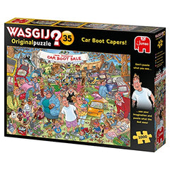 Jumbo, Wasgij, Original 35 - Car Boot Capers, Jigsaw Puzzles for Adults, 1000-Piece