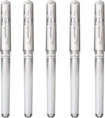 Uni-Ball Signo Broad Point Gel Impact Pen White Ink-1.0mm Set of 5