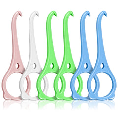 cobee Aligner Removal Tool, 6 Pcs Invisible Tooth Removal Aligner Chewies Removal Tool Kit Aligner Tooth Hook Oral Corrector Retainer Remover for Invisible Braces Tooth Oral Care(Bear-Shape, 4 Colors)