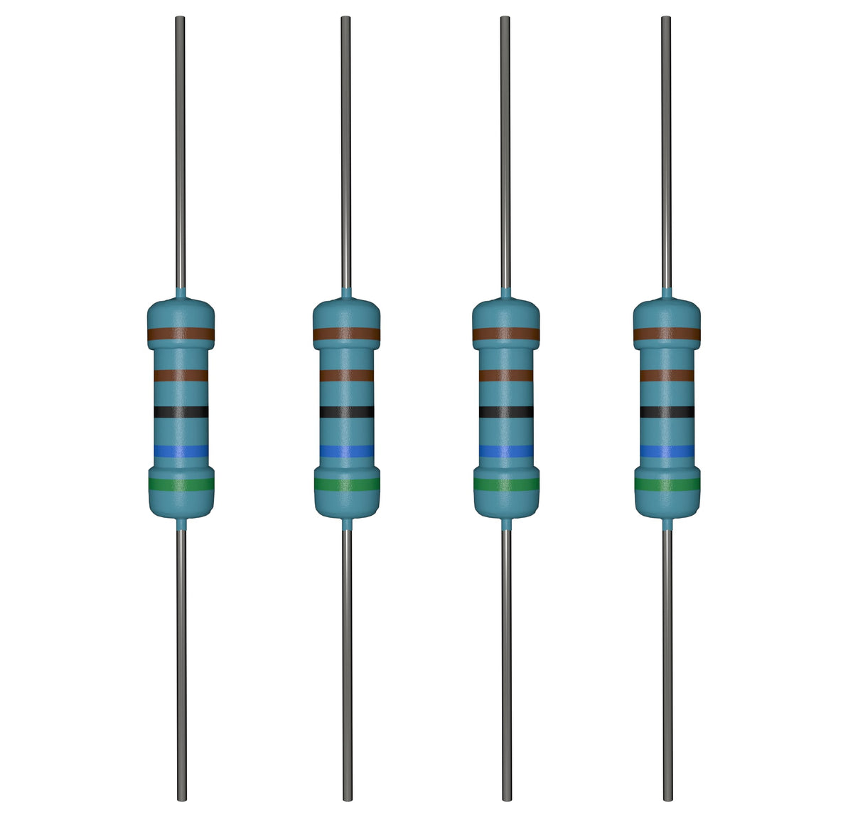 iLAN 100pcs 5.6K ohm Resistor 1/4w (0.25 Watt) ±1% Tolerance Metal Film Fixed Resistor (5.6K ohm)