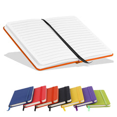 A6 Notebooks, Pocket Notebook Note Pads Small Notebooks Hardback Notebook A6 Notepad Journal 160 Pages (80 Sheets)-Orange