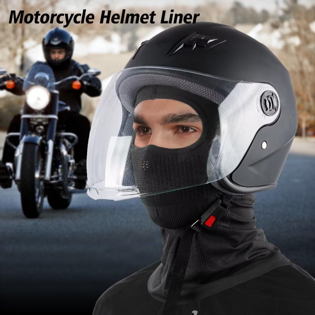 Mulor Balaclava Full Face Mask Helmet Liner for Motorbike Cycling Ski Mask for Men Women Breathable