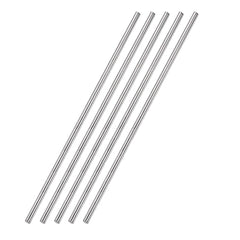 TA-VIGOR 5Pcs 4mm x 300mm Stainless Steel Round Rods, Metal Solid Round Shaft Rods Lathe Bar Stock for DIY Crafts Car Helicopter Airplane Model