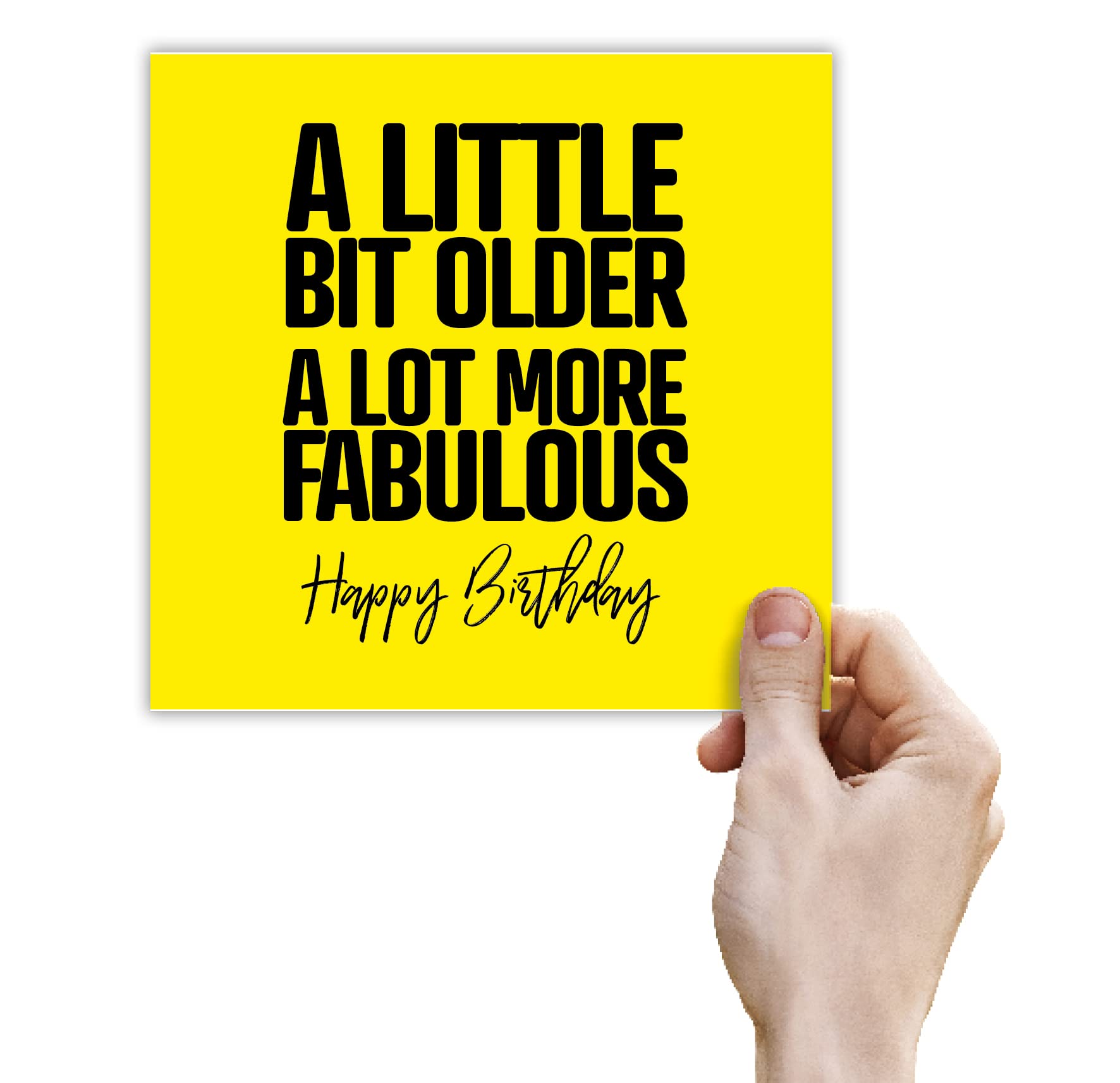 Punkcards - Birthday Card for Friend - 'A little bit older A lot more fabulous' - Best Friend Birthday Card - Birthday Card Friend Female - Special Friend Birthday Card