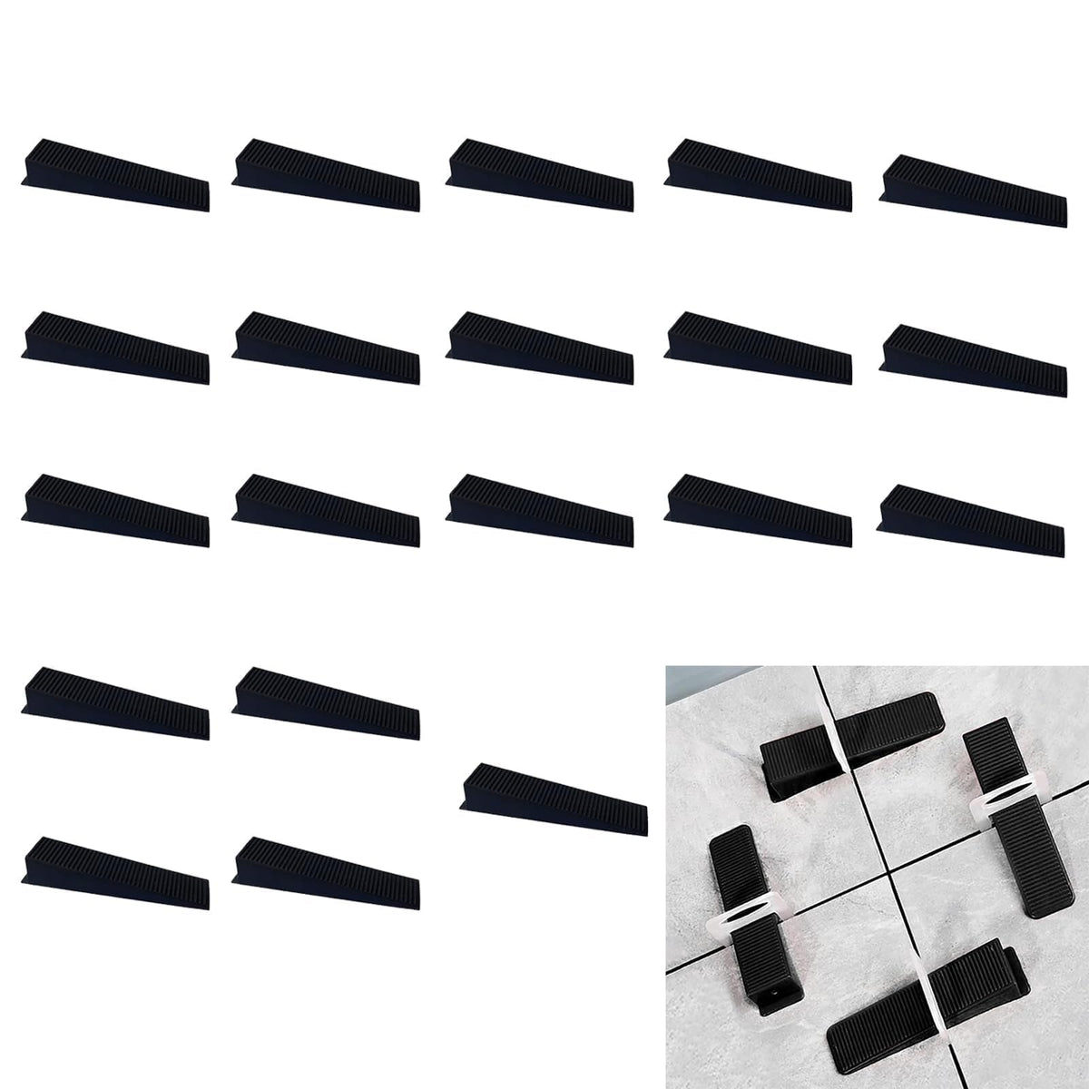 20PCS Fence Panel Wedges Plastic Fence Panels Fence Wedges to Stop Banging Wedges for Laying Ceramic Stop Fence Panels Rattling Banging Fence Panel Clips with Window Wedges Door Wedges Indoors