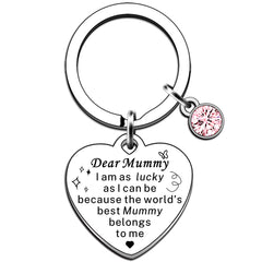 JMIMO Mummy Gifts Mummy Keyring from Son Daughter Mothers Day Gifts Mummy Birthday Gifts Best Mummy Gifts Christmas Keyring Present for Mummy Mum Mother Mama