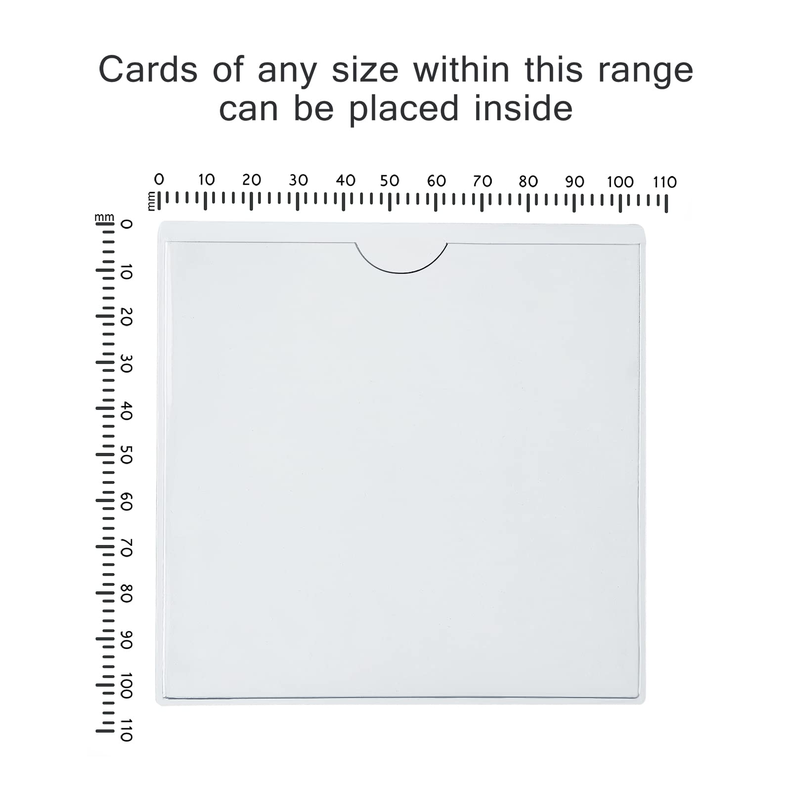 10 Pack Parking Permit Holder, Ticket and Note Holders for Car, Van, Caravan Windscreen（105 x 105 mm）