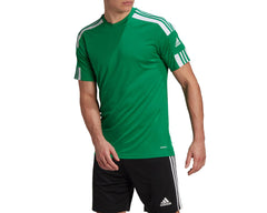 adidas Men's Squadra 21 Jersey Jersey (Short Sleeve), Team Green/White, S