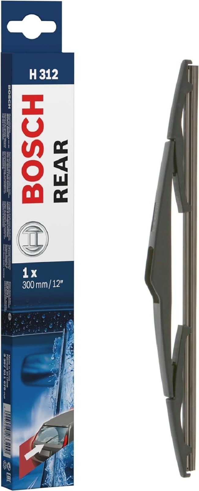 Bosch Wiper Blade Rear H312, Length: 300mm – Rear Wiper Blade