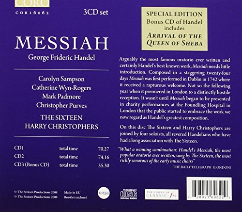 Handel: Messiah (The Sixteen, Harry Christophers) (Coro)