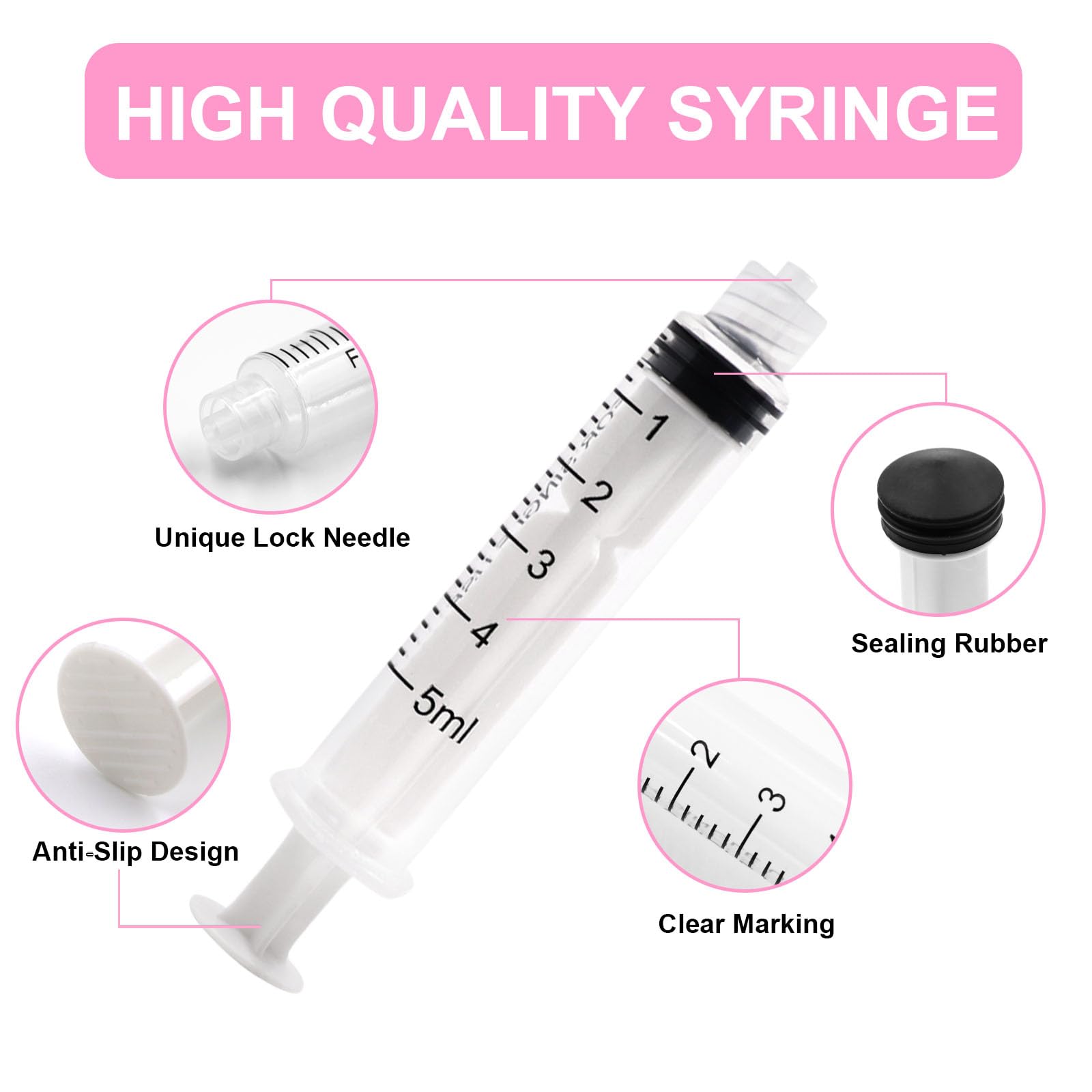 12 Pcs Syringe 5ml, Syringe With Needle, Plastic Syringe, Reusable Fodder Syringes, Colostrum Collection Syringe, Ink Filling Syringe, Syringes For Lab, Glue, Industrial, Scientific Labs