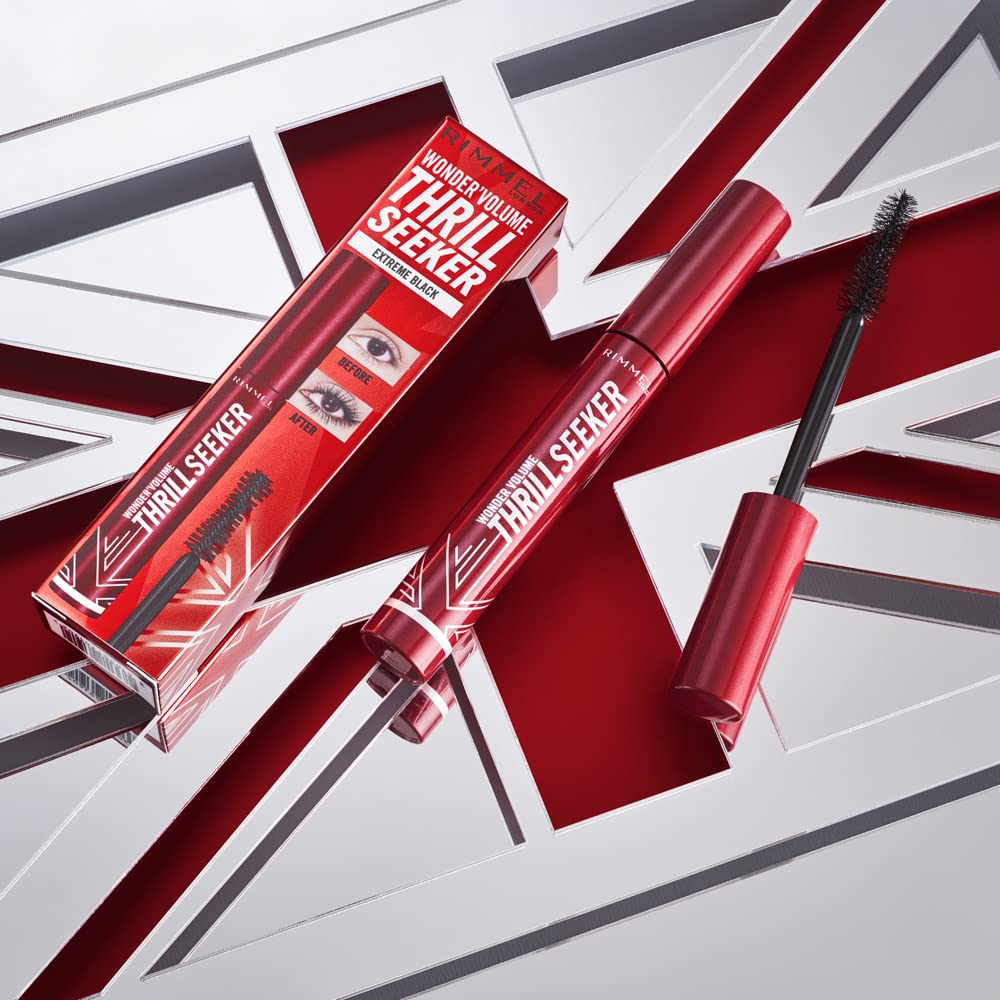 Rimmel London Thrill Seeker Mascara Brown Black (Pack of 2)