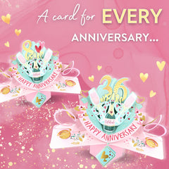 55 Years Happy 55th Anniversary Pop-Up Greeting Card Love Kate's 3D Pop Up Cards POP216MC55
