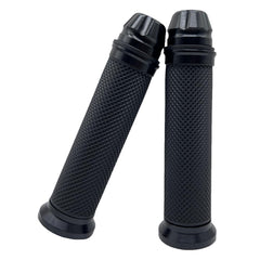 Motorcycle Handlebar Grips Motorbike Hand Grip Universal 7/8 inch 22mm CNC Aluminum Motorbike Handle Grips Motorcycle Handle Bar Grips Replacement Black