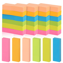 Sticky Notes, 1800 Sheets Sticky Tabs, Pastel Book Tabs, Post Notes Tabs, Coloured Annotation Tabs, Book Annotation Kit for Office, Home, School, Session (6 Colours)