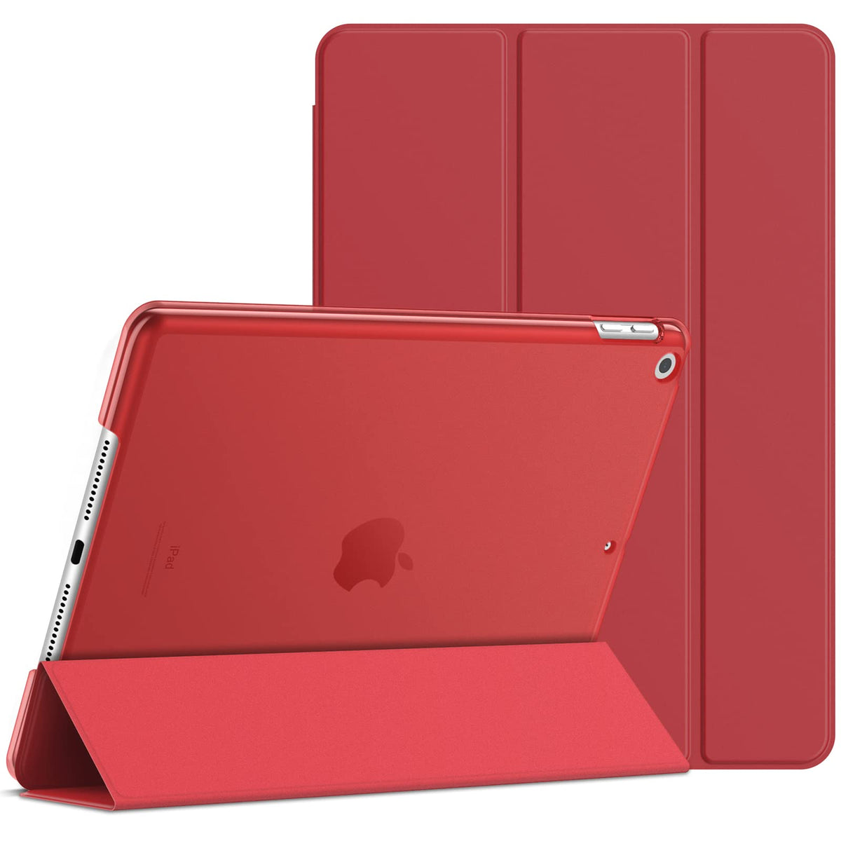 JETech Case for iPad 9/8/7 (10.2-Inch, 2021/2020/2019 Model, 9th/8th/7th Generation), Auto Wake/Sleep (Red)