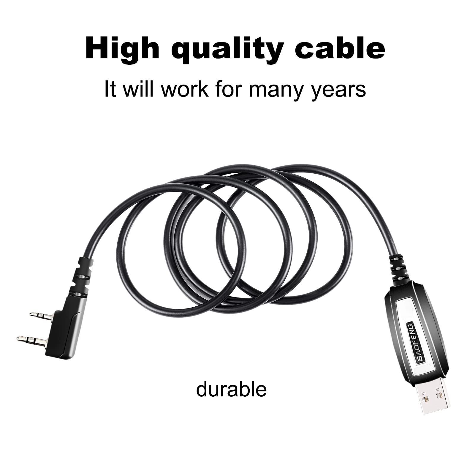 Replacement USB Programming Cable Baofeng UV-5R Radio Programming Cable for Driver CD Software UV-82 BF-888S Accessories CD Radio Communication