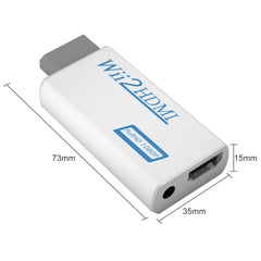 Rybozen Wii to HDMI Converter, Wii HDMI Adapter 1080P, Output Video Audio HDMI Converter with 3.5mm Audio Jack&HDMI Output Supports All Wii Display Modes 720P NTSC Compatible with Wii, Wii U, HDTV