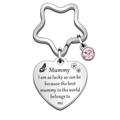 QMVMV Mummy Gifts Mummy Keyring from Daughter Son Birthday Christmas Thanksgiving Mothers Day Gifts for Mummy