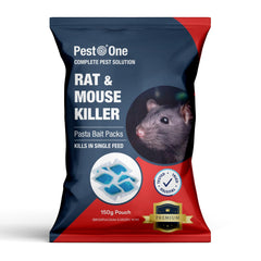 Pest O One Rat & Mouse Killer Pasta Baits, Maximum Strength - Single Feed Brodifacoum Poison Pasta Bait Sachets 300g (30 x 10g)