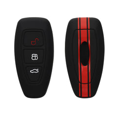 kwmobile Silicone Key Fob Cover Compatible with Ford 3 Button Car Key Keyless Go