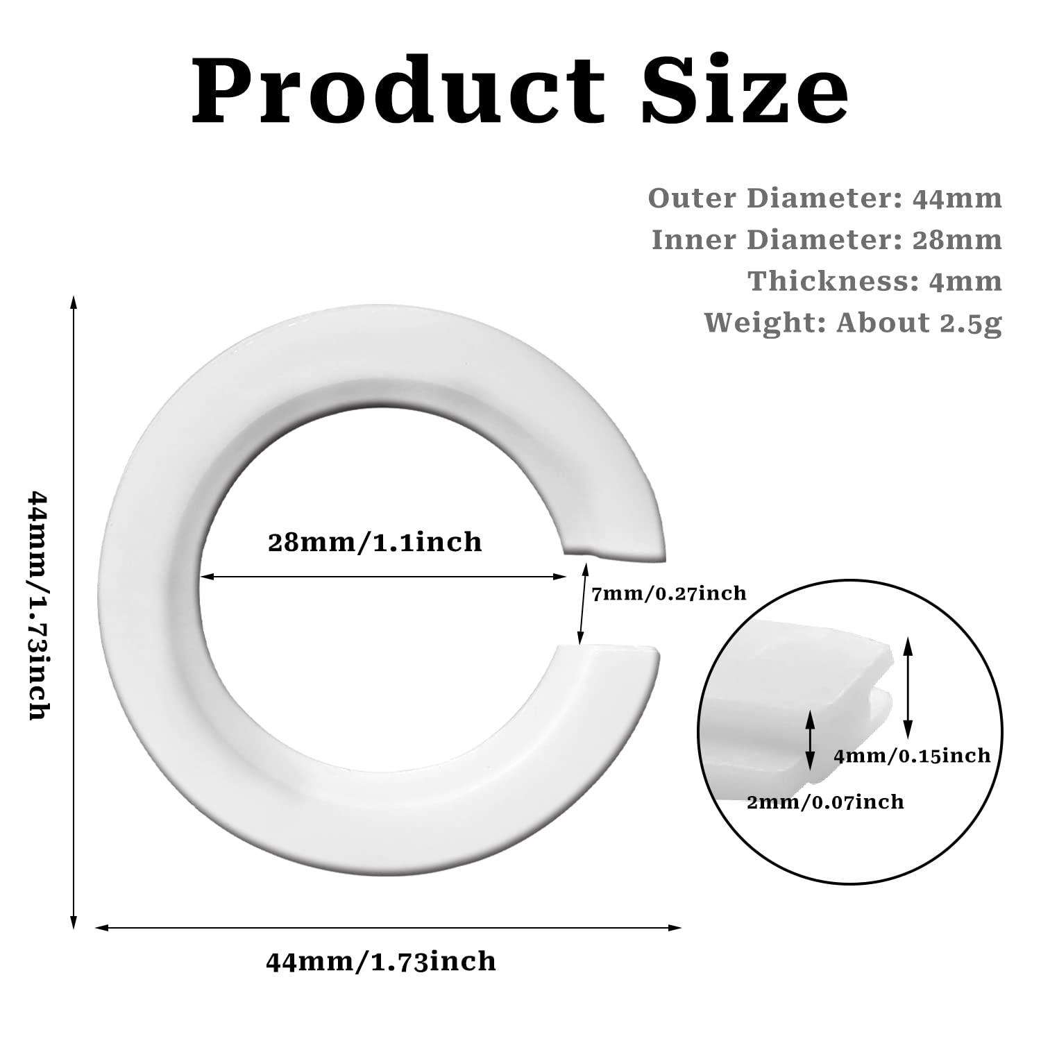 E27 to E14 Lamp Shade Ring Converter, 2 Pack Lampshade Reducer Ring Washer E27 Lamp Ring, Plastic Replacement 42mm to 29mm Screw Lamp Shade Adapter Rings Light Shade Fittings