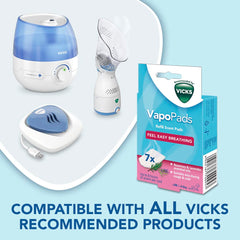 Vicks VapoPads Rosemary & Lavender - Pads with Essential Oils - Pack of 7 - Compatible with our Humidifiers, Inhalers & Diffusers - Suitable for Colds, Congestion - Releases Soothing Vapours - VBR7