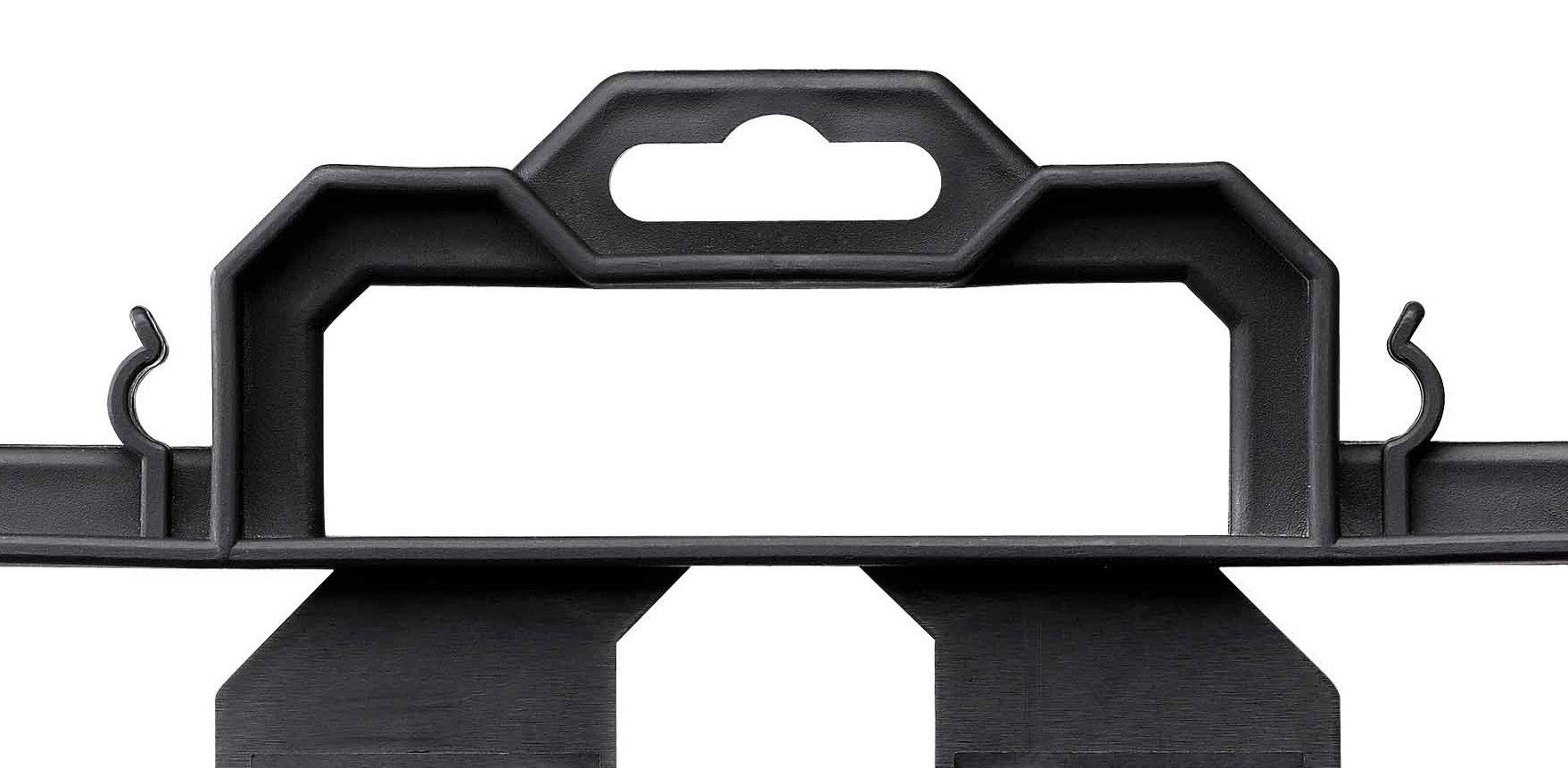 Masterplug CT100-MP Cable Tidy ‘H’ Frame, 360 x 150 mm, Black