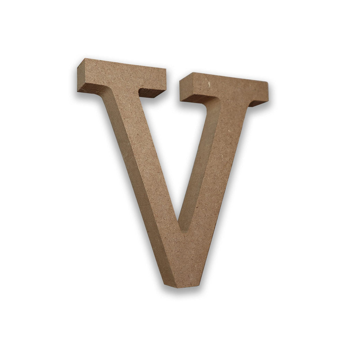 MDF Letters Wooden Letters for Crafts MDF Letter V (Large 13cm High x 2cm Deep) MDF Letters Large Free Standing Wooden Letters MDF Letters for Crafts Personalised Names & Decor - (Letter V)