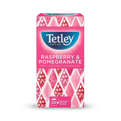 Tetley Raspberry and Pomegranate Tea Bags, Pack of 25