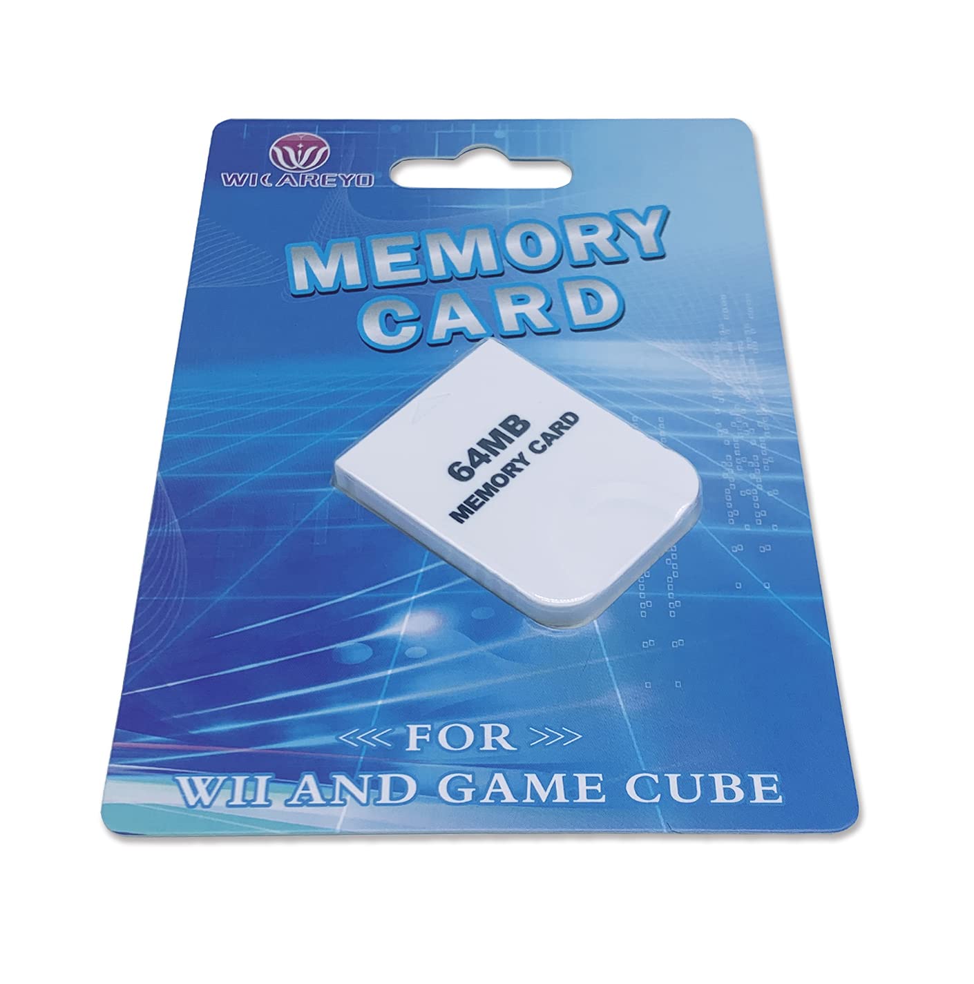 WICAREYO White 64M Memory Card for Wii NGC Gamecube Console