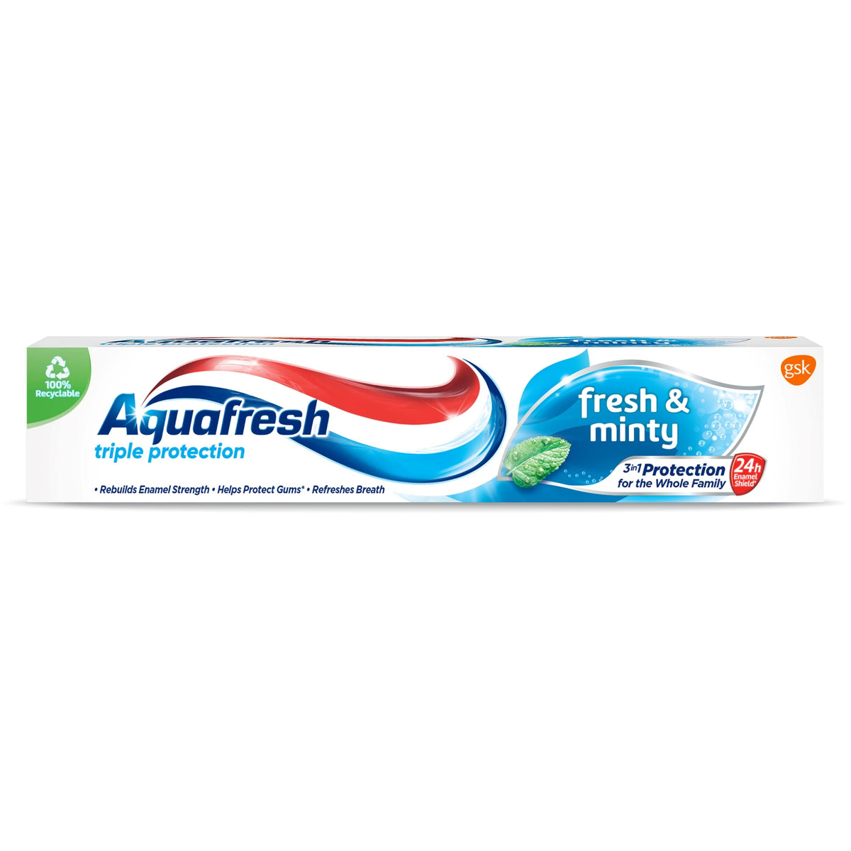 Aquafresh Toothpaste Triple Protection Fresh & Minty, 75 ml (Pack of 1)