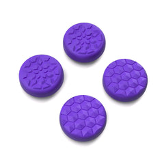 PlayVital Thumb Grip Caps for Steam Deck LCD, Silicone Thumbsticks Grips Joystick Caps for Steam Deck OLED - Diamond Grain & Crack Bomb Design Purple