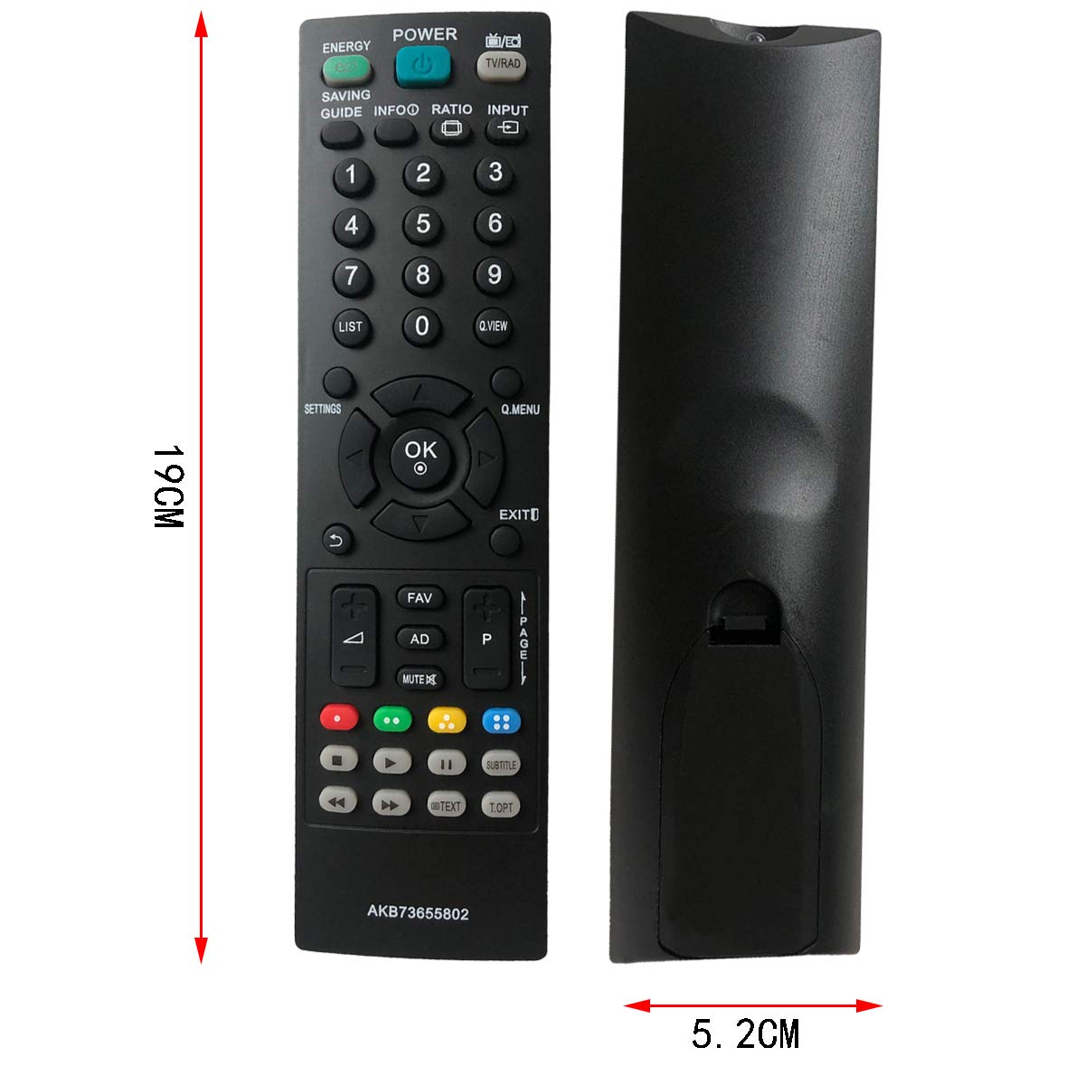 EAESE Replacement LG Remote Control AKB73655802 Remote for LG Smart TV 22LT360C 32LS5600 37LS5600 37LT360C 19LS3500 26LT360C 42LS5600 42PA4500 22LS3500-ZA 32LS3500-ZA 32LS350S-ZA 32LS350T-ZA