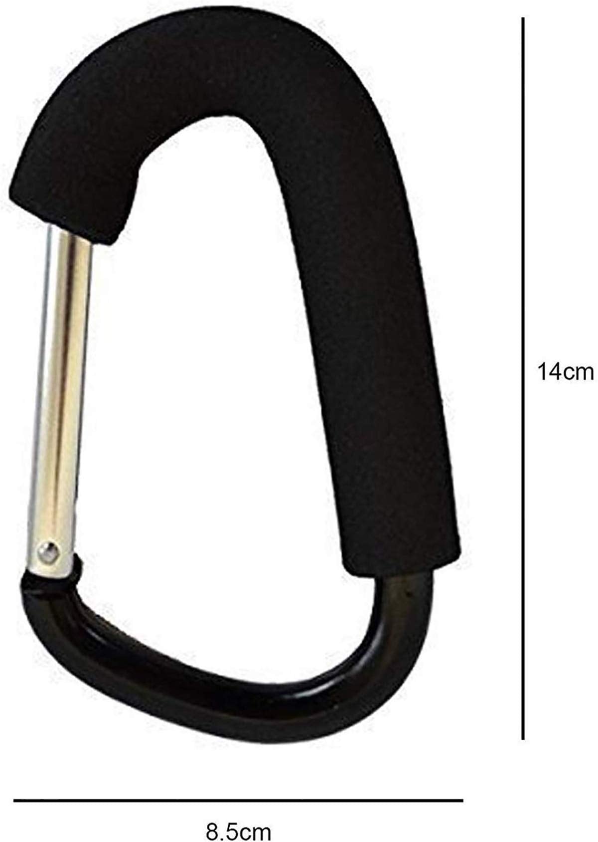 Buggy Clips x2 for Pushchair and Stroller - Large Pushchair Shopping Bag Hook - Mum Pram Handy Carry Clip for Changing Bags - Universal and Easy To Use