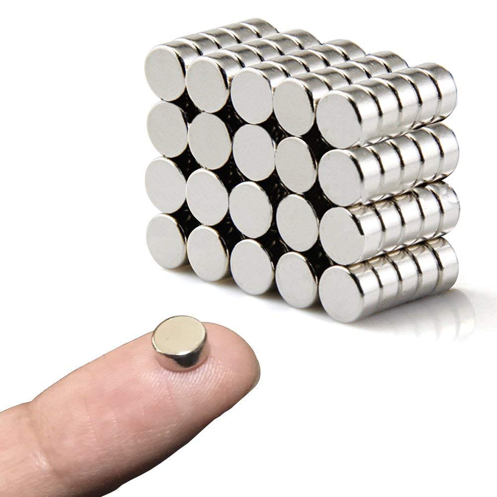 40 Pack Extra Strong Magnets 6mm X 3mm, Neodymium Magnet for White Board, Fridge, Pin Board and DIY Picture