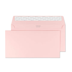 Blake Creative Colour DLand 114 x 229 mm 120 gsm Peel & Seal Wallet Envelopes (25201) Baby Pink - Pack of 25