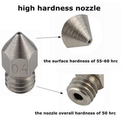 25pcs 3D Printer Nozzle, BrassandStainless Steel MK8 Nozzles for Extruder Print Head Compatible with Makerbot Creality CR-10 All Metal Hotend, Ender 3 / Ender 3 V2 / Ender 3 pro, Ender 5/5 pro/Prusa