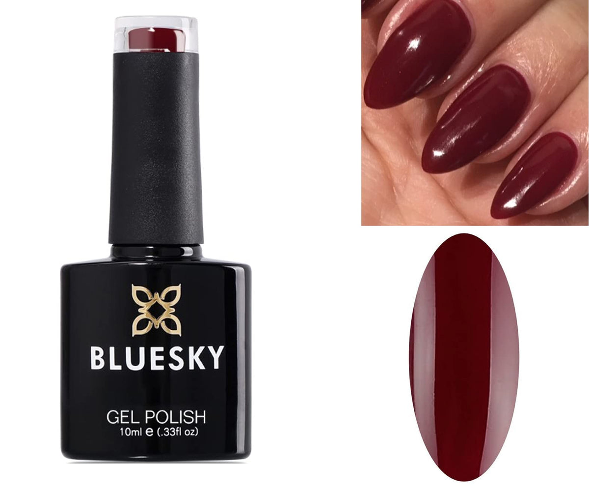 Bluesky Gel Polish RED Cherry Deep Red Nail UV LED Temptation Soak Off 10ml