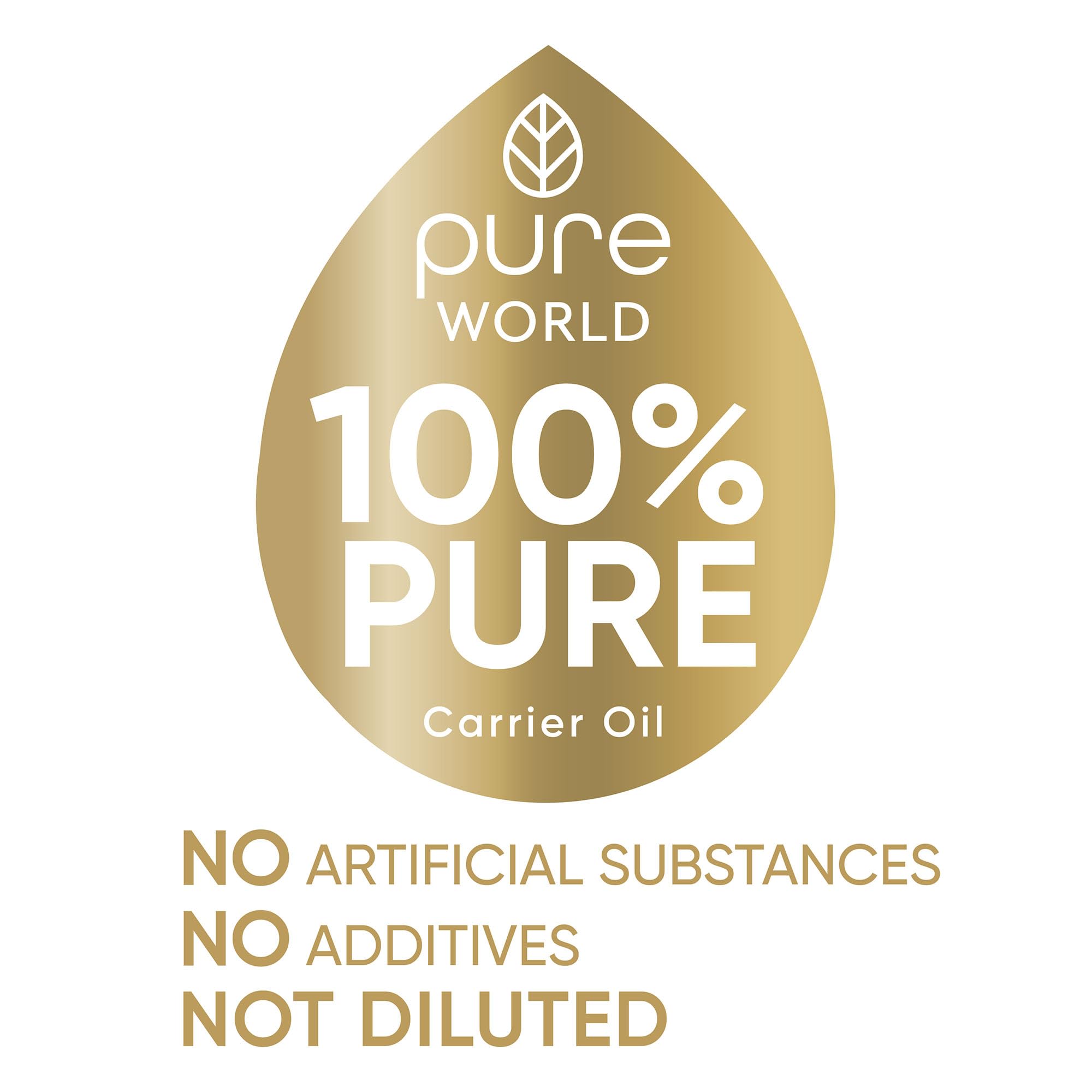 Pure World Natural Almond Oil 250ML REAL 100% Pure and Undiluted. Premium Quality Almond oil – Message, Skin, Nails, Body and Face, Vegan.