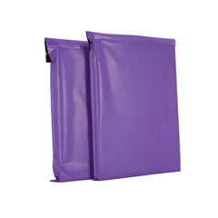 AKAR 12 x 16 Inch Purple Mailing Bags Shipping Bags – 10 Pack of Strong Polythene Posting Mail Bags with Aluminium Adhesive Strip – 55 Microns – Easy Seal, Large 30 x 40cm – for Non-Fragile Items