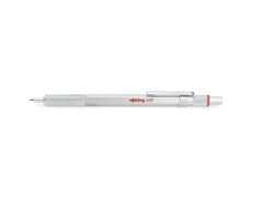 rOtring 600 Ballpoint Pen   Medium Point   Black Ink   Silver Metal Barrel with Non-Slip Knurled Grip   Refillable