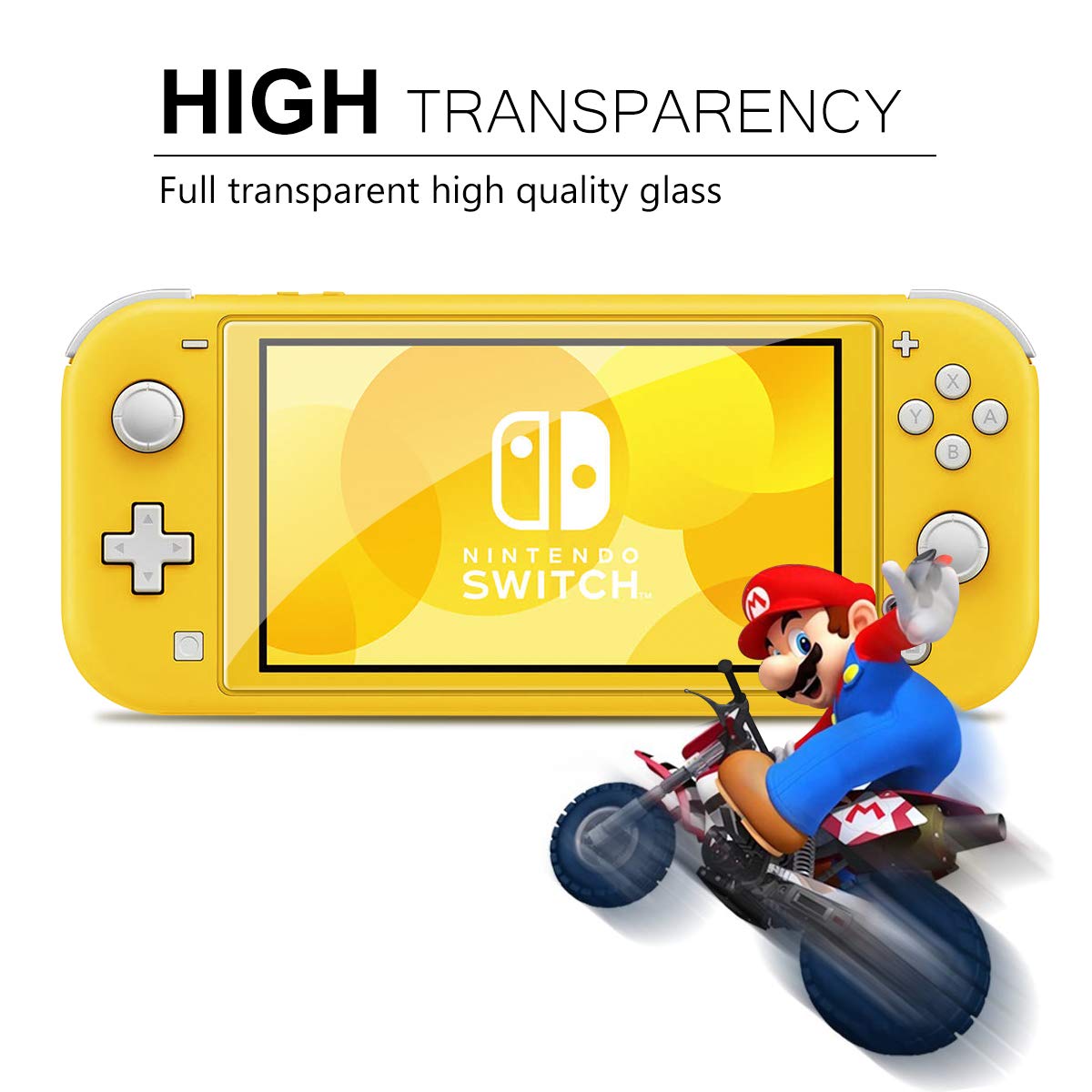 VGUARD〔4 Pack〕Screen Protector for Nintendo Switch Lite, Tempered Glass Film for Nintendo Switch Lite [9H Hardness] [Anti-Scratch] [Bubble Free] [Crystal Clear]